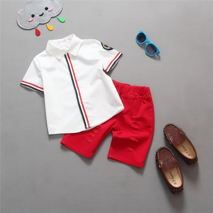 Children Clothing Sets Baby Boys  T Shirts+Shorts Pants