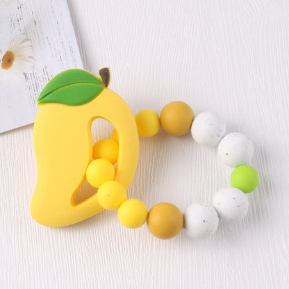 New baby cartoon fruit bracelet molar bracelet chewing teeth gum