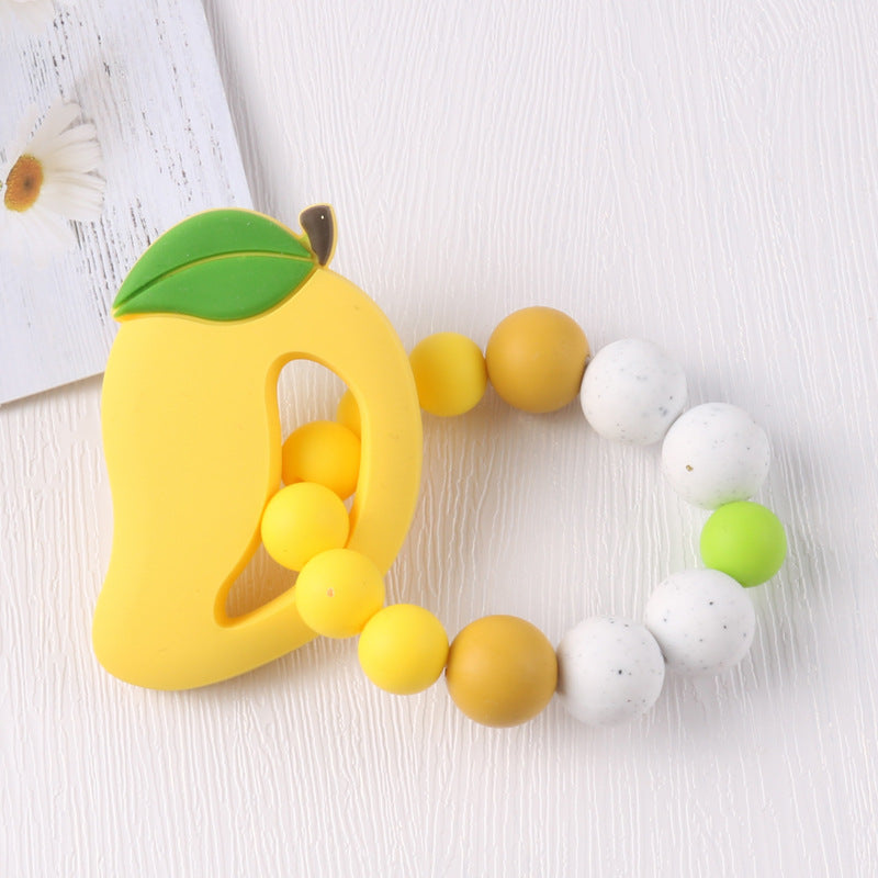 New baby cartoon fruit bracelet molar bracelet chewing teeth gum