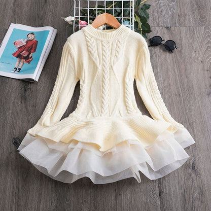 Girl Dress Christmas Party Long Sleeve Dresses For Girls New Year Clothing