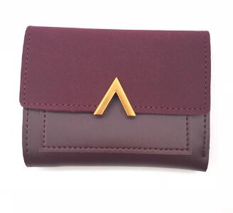 Matte Leather Small Women Wallet Luxury Brand