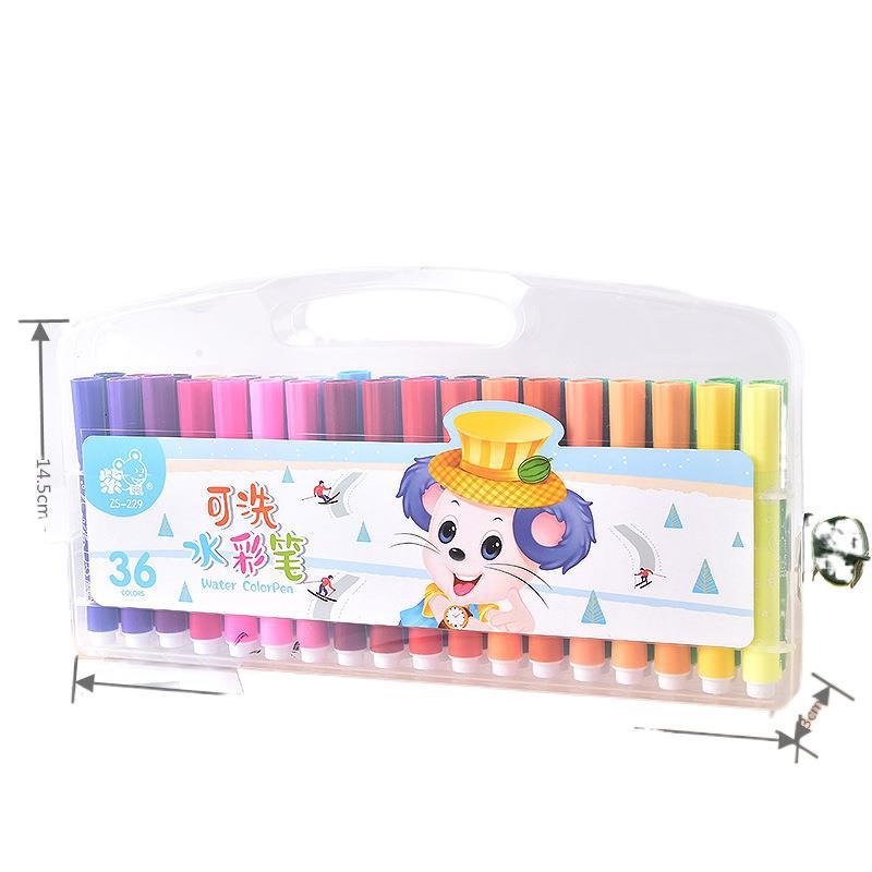 12 Color Watercolor Pens Toddler Colored Pens Children's Pens Non-Toxic