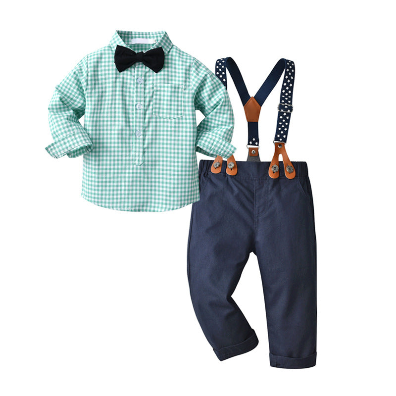 Two-Piece Children's Clothing Summer And Autumn Boys Long Sleeve