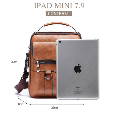 Casual Men Shoulder Bag  Crossbody Bags High Quality Male Bag PU Leather