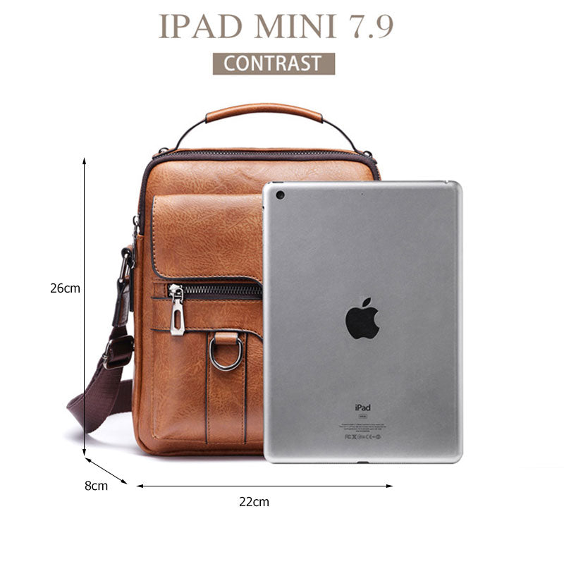 Casual Men Shoulder Bag  Crossbody Bags High Quality Male Bag PU Leather