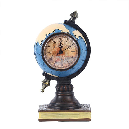 Book clock globe decorative resin ornaments