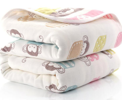 Baby Blankets Newborn Muslin Cotton 6 Layers Thick Swaddle Kids Receiving Blankets