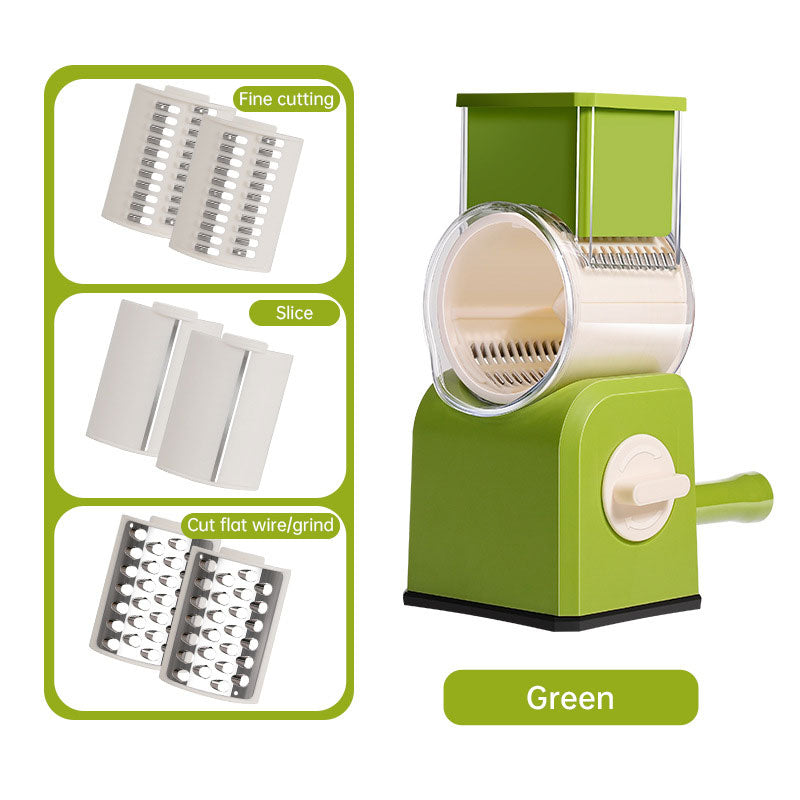 Household vegetable cutting artifact hand roller multifunctional potato shredder shredder slicer grinding powder wiper