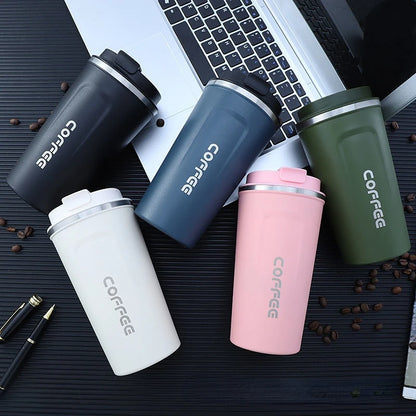 Stainless Steel Coffee Cup Travel Thermal Mug Leak-Proof Thermos