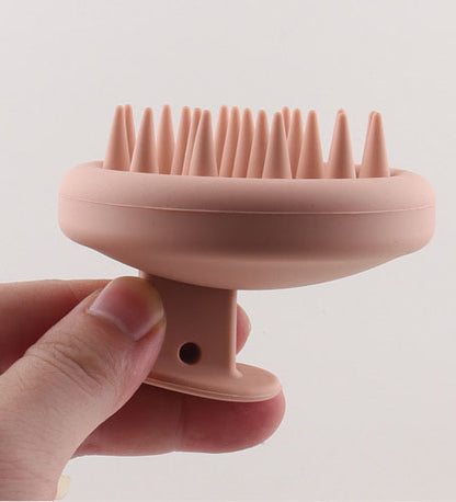 Massage silicone hair brush