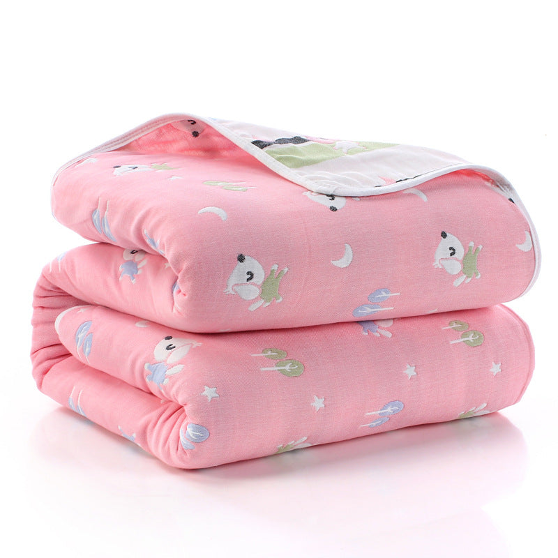 110*110cm Parent-child Baby Summer Bedding Sofa Quilt 100% Cotton Baby Blanket