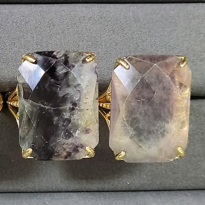 Rectangular Crystal Ring