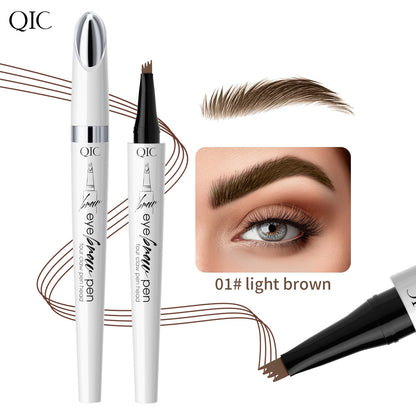 Ceramic white liquid four-claw eyebrow pencil wild eyebrow waterproof