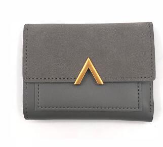 Matte Leather Small Women Wallet Luxury Brand