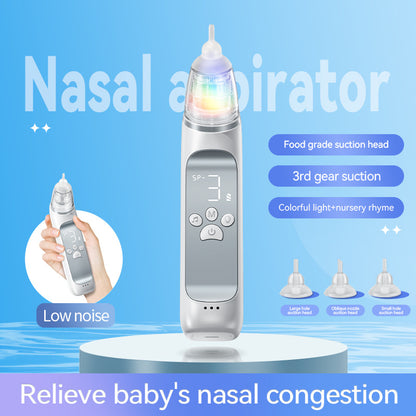 Electric nasal suction device for babies, children, and infants, nasal mucus, nasal feces, nasal congestion, nasal suction machine cleaner