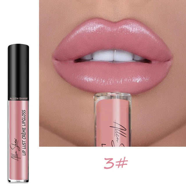 Nude Shiny Liquid Lip Glaze Matte Glitter Shimmer