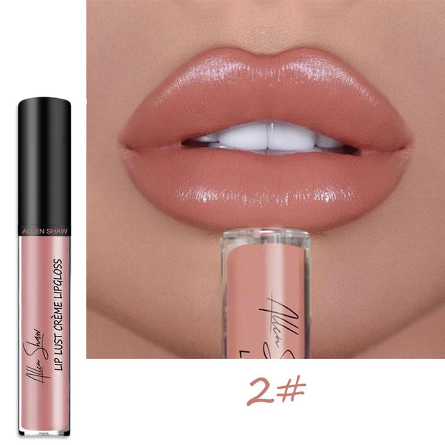 Nude Shiny Liquid Lip Glaze Matte Glitter Shimmer