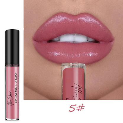 Nude Shiny Liquid Lip Glaze Matte Glitter Shimmer