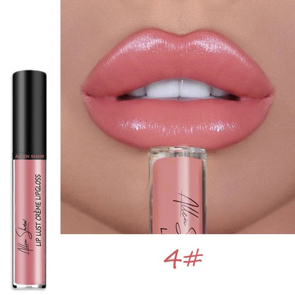 Nude Shiny Liquid Lip Glaze Matte Glitter Shimmer