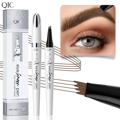 Ceramic white liquid four-claw eyebrow pencil wild eyebrow waterproof