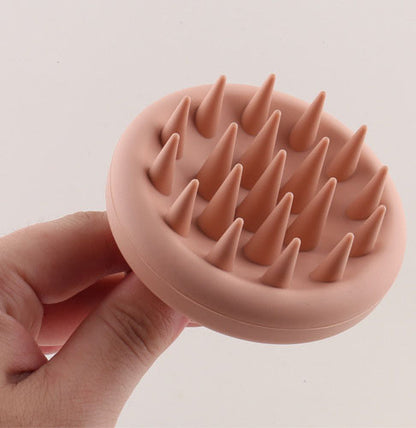 Massage silicone hair brush