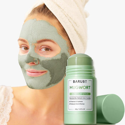 Mugwort mud mask stick deep cleansing mild blackhead repair facial care smearable mask