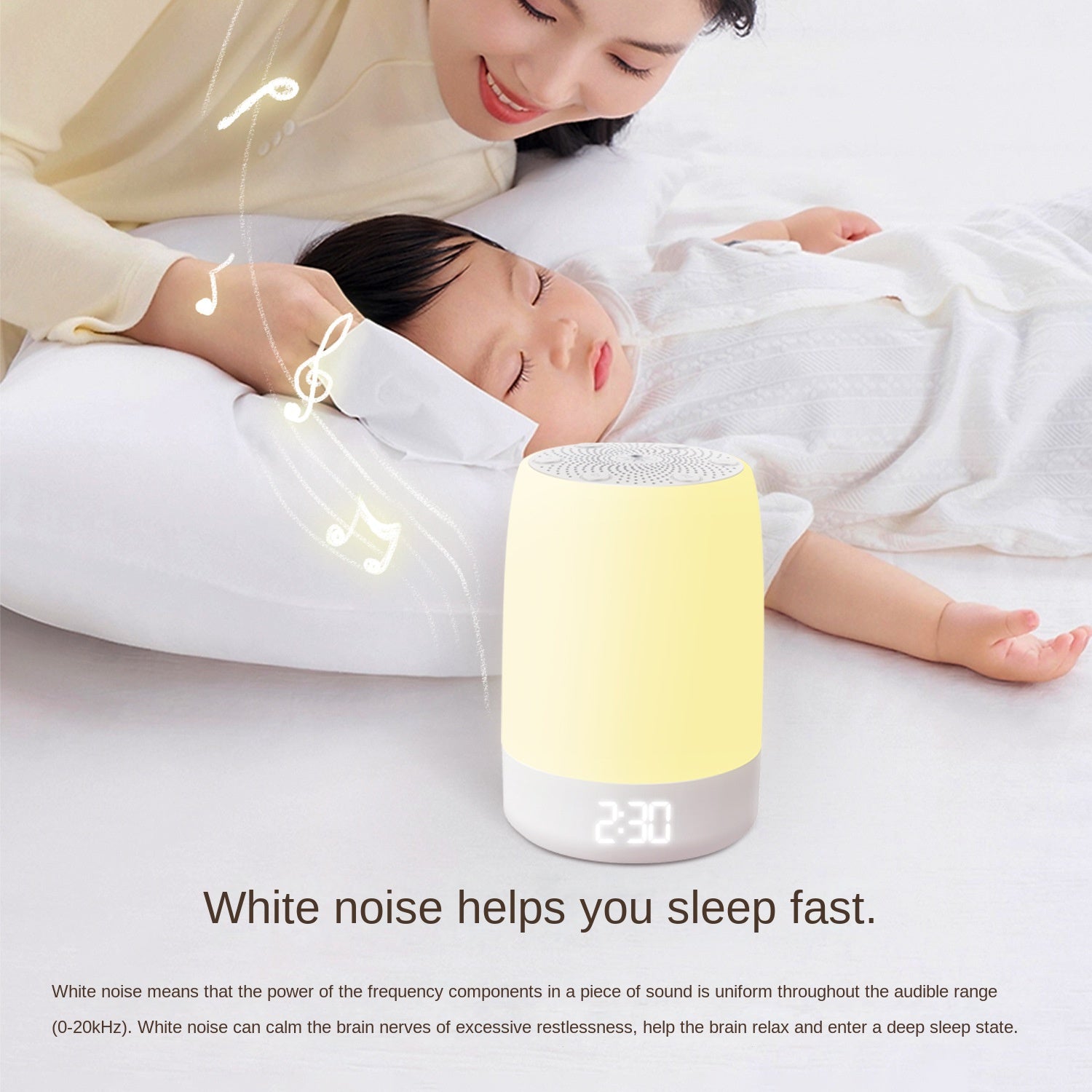 White Noise Sleep Device Breathing Atmosphere Light Music