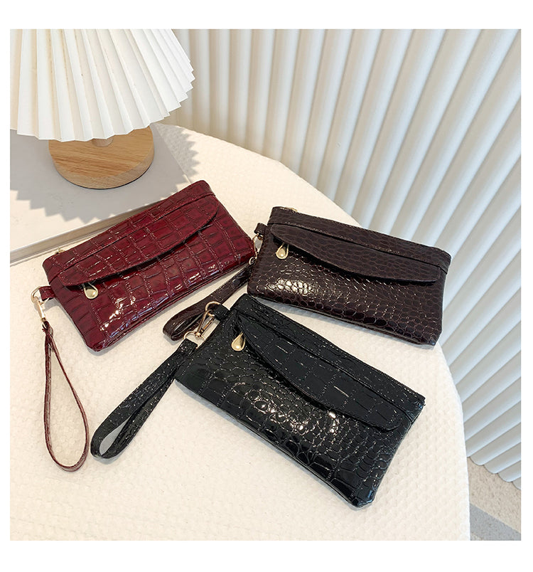 Crocodile Pattern Ladies Clutch Bags