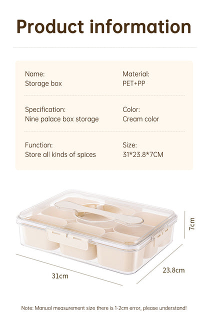 Design Sealed Snackle Storage Box With 9pcs