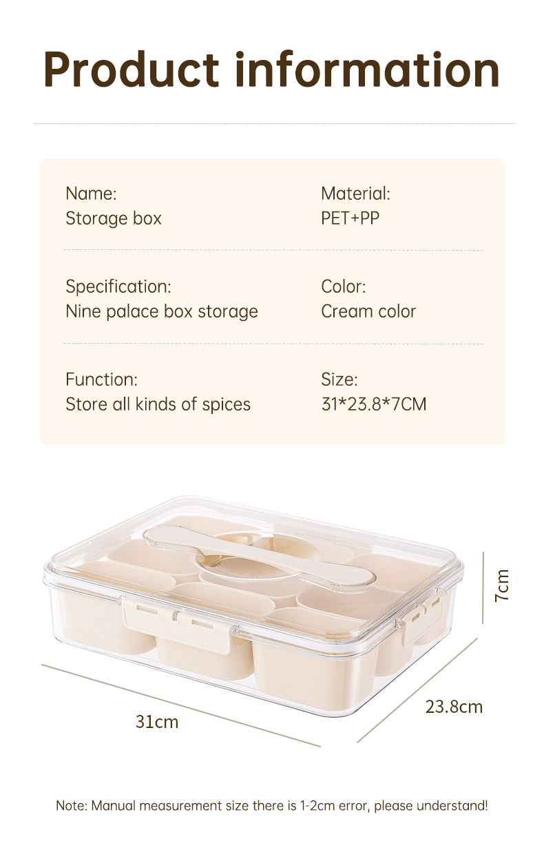 Design Sealed Snackle Storage Box With 9pcs