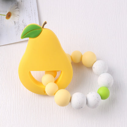 New baby cartoon fruit bracelet molar bracelet chewing teeth gum