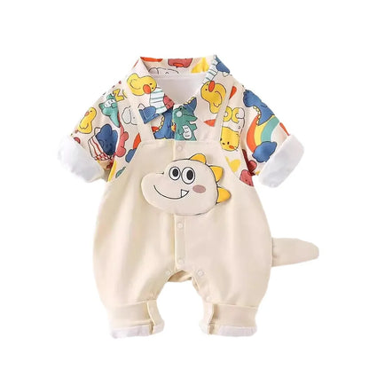 Newborn Jumpsuit  Baby Boys Girls Rompers 0-18 Months