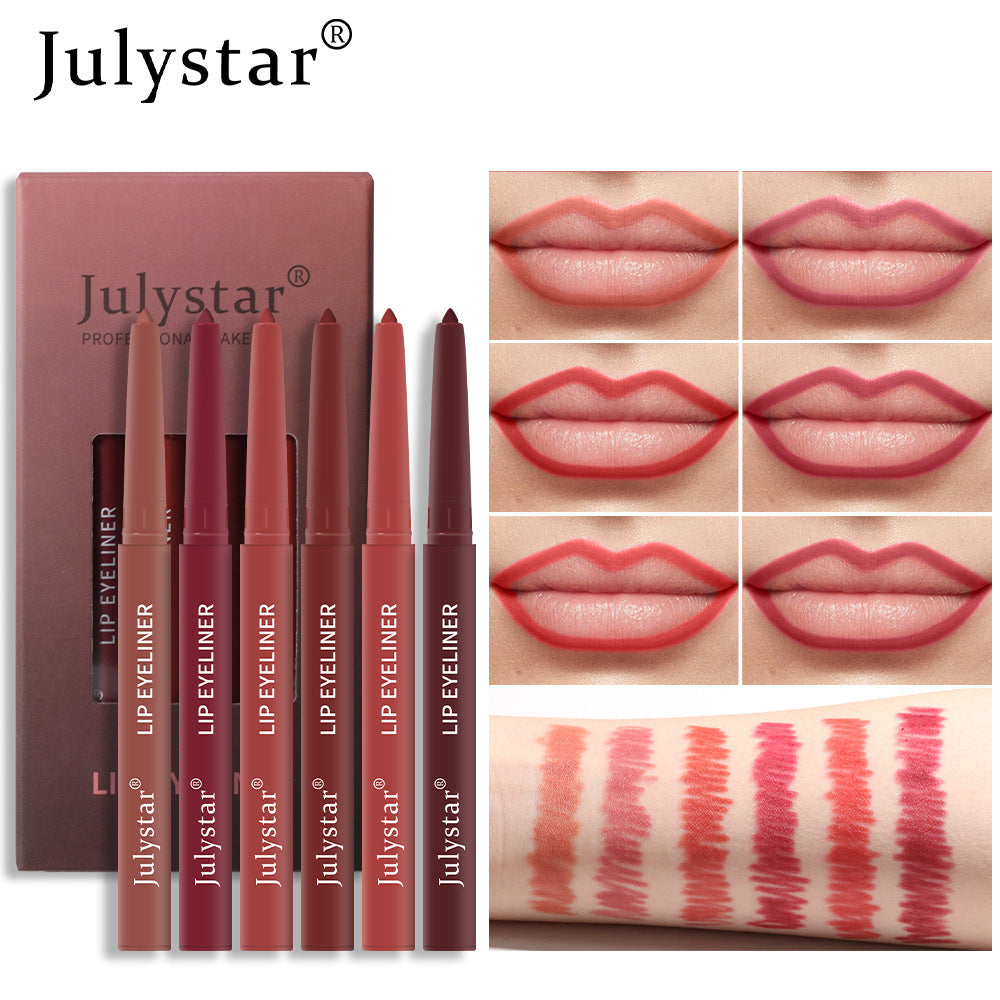 Lipstick Pink Six Pack Lipstick Pen Waterproof Matte