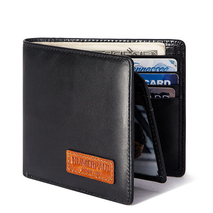 Anti-Magnetic WalletMulti Card First Layer Cowhide Men's Leather Wallet