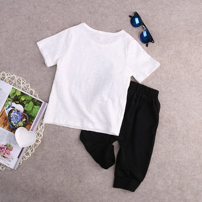 Boys Clothes Star T-shirt Tops  Pants 2pcs