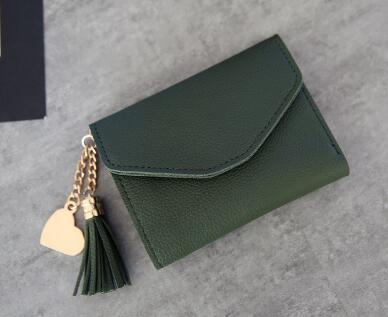 Leather Wallets Women Long Tassel Luxury Clutch