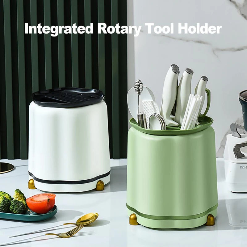 Rotating Knife Holder, Petal Shaped, 360 Degree Rotating,