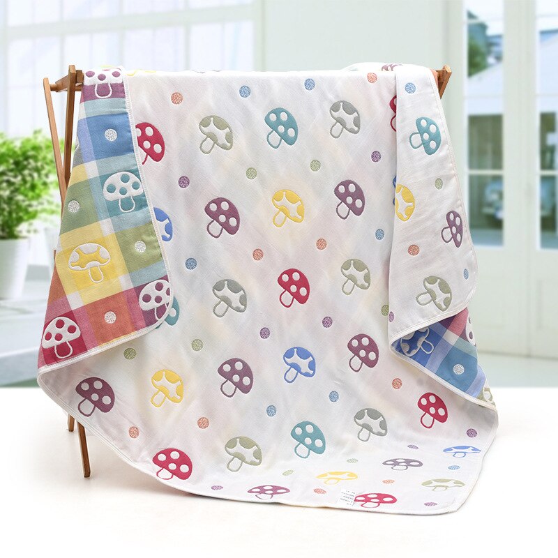 110*110cm Parent-child Baby Summer Bedding Sofa Quilt 100% Cotton Baby Blanket