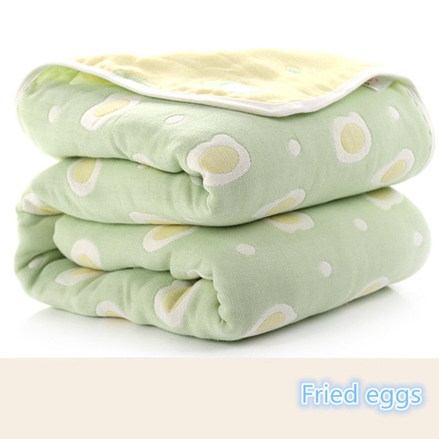 Baby Blankets Newborn Muslin Cotton 6 Layers Thick Swaddle Kids Receiving Blankets