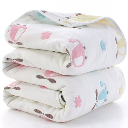 110*110cm Parent-child Baby Summer Bedding Sofa Quilt 100% Cotton Baby Blanket