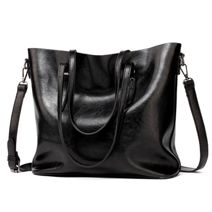 Women Leather Handbags Lady Large Tote Bag