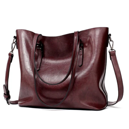 Women Leather Handbags Lady Large Tote Bag