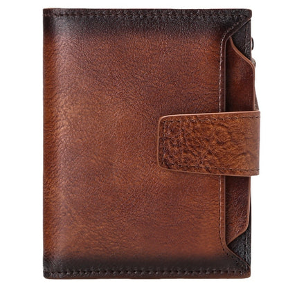 Men's short genuine leather wallet driver's license wallet father's day gift