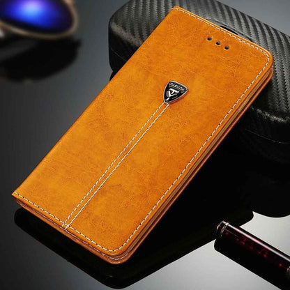 Men's Flip Leather Phone Case Wallet Card Slots Cases Cover For iPhone