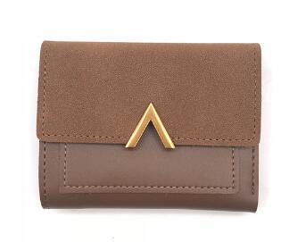 Matte Leather Small Women Wallet Luxury Brand