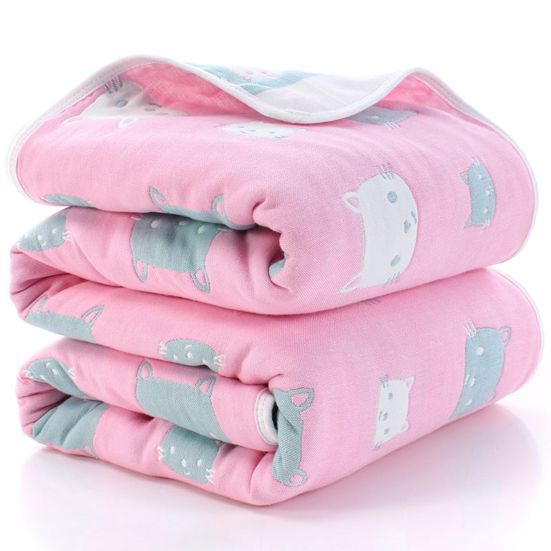 110*110cm Parent-child Baby Summer Bedding Sofa Quilt 100% Cotton Baby Blanket