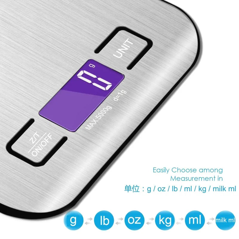 5/10KG Digital Kitchen Scale Stainless