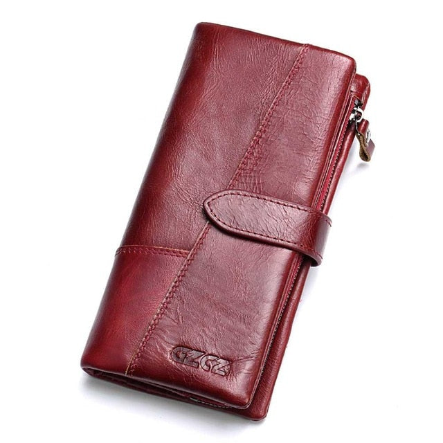 Women Wallet  Business Women's Handbag Genuine Leather Pouch