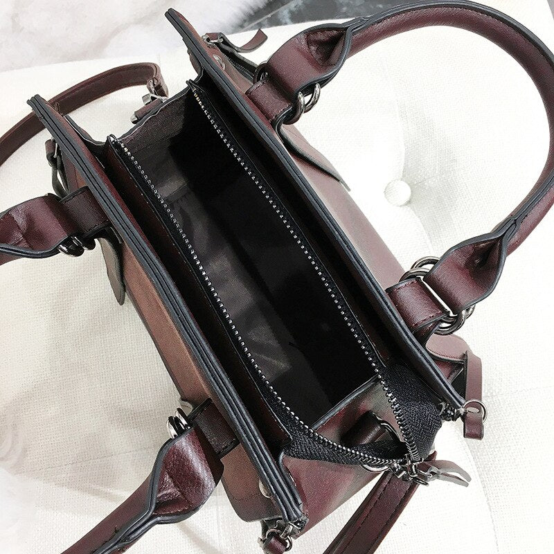 Vintage  Handbags Female Brand Leather Handbag High Quality Small Bags