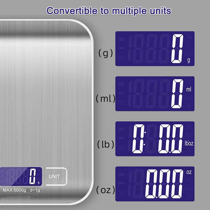 5/10KG Digital Kitchen Scale Stainless